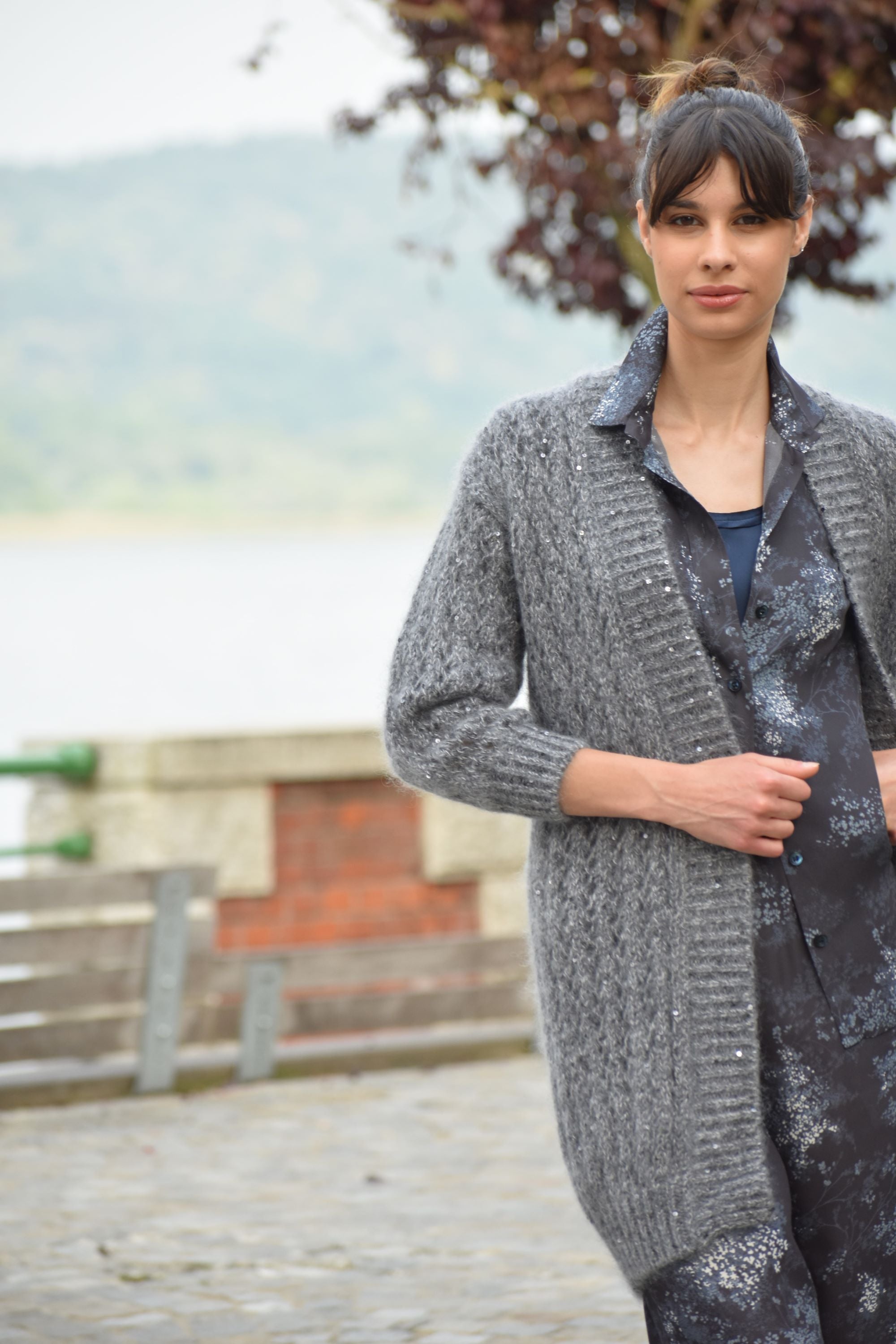 Cardigan in Mohair e Seta Eleventy